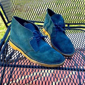 Navy Clark Desert Boot